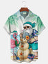 Men's Christmas Funny Graphic Short Sleeve Hawaiian Shirt